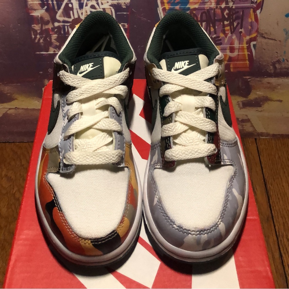 NIKE DUNK LOW SE (SAIL MULTI-CAMO)TD 11c